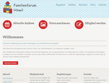 Tablet Screenshot of familienforum-hinwil.ch
